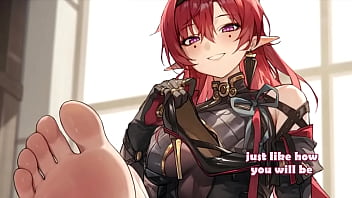 Ayaklarınla Beni Kontrol Et, Hentai Joi Femdom Mücadelesi #2