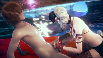 Havuzda Azgın Japon Hentai Kızı Elle Ve Sertçe Sikiliyor